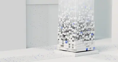 Abstract AI technology visual representing artificial intelligence in search optimization
