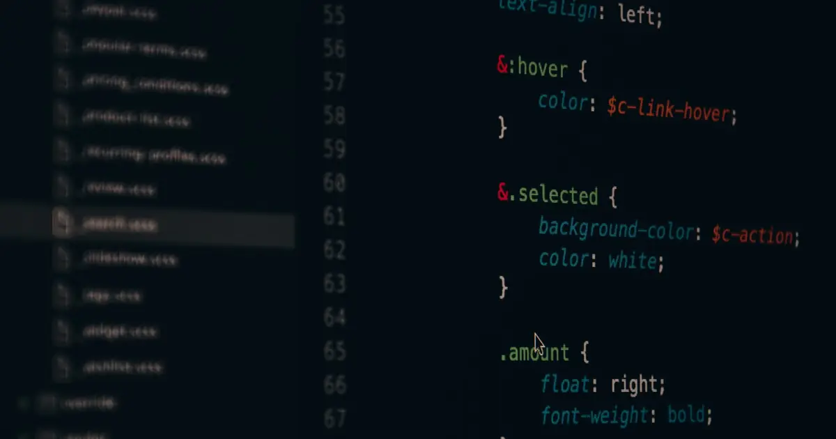 Lines of source code on a dark screen, the structured text machines parse