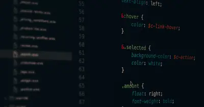 Lines of source code on a dark screen, the structured text machines parse