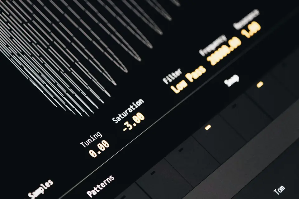Filter controls on a dark interface, each parameter tuned separately