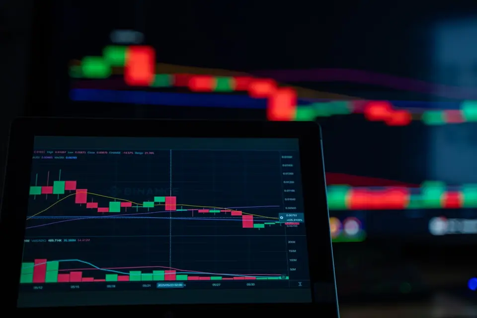 Time-series metrics chart tracking movement across a whole session